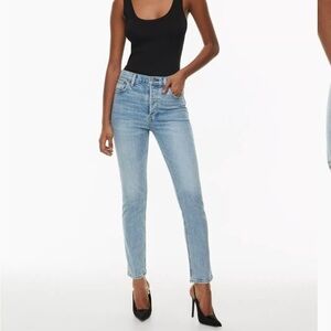Aritzia Denim Forum The Yoko High Rise Slim Jeans Sz 25